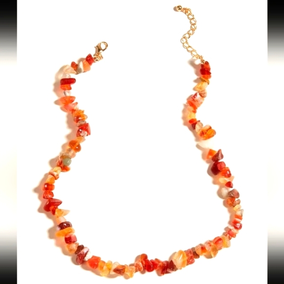 CARNELIAN NECKLACE NEW - Picture 1 of 5